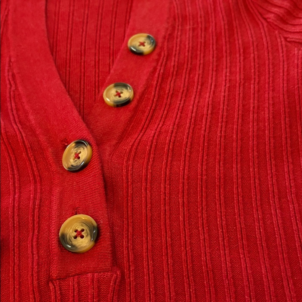 Anthropologie Pilcro The Kassidy Deep-V-Neck Pullover Sweater - Picture 5 of 6